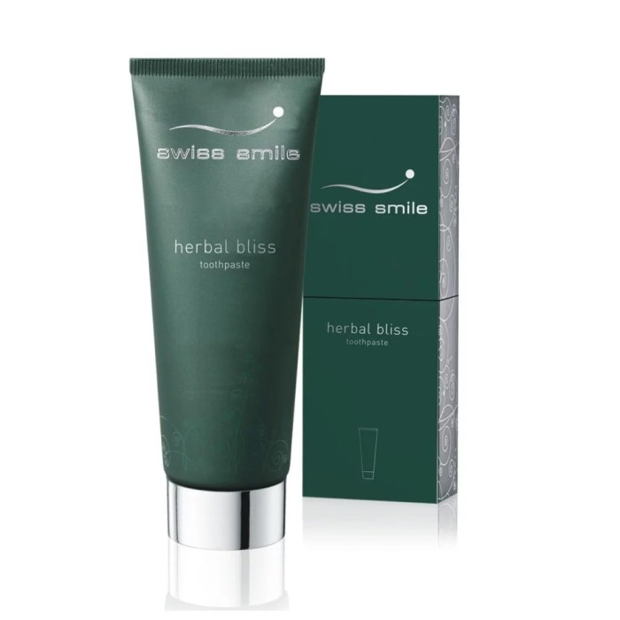 SWISS SMILE HERBAL BLISS - energetyzująca ziołowa pasta do zębów 75ml