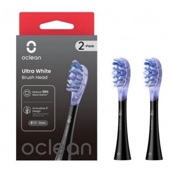 OCLEAN ULTRA WHITE - końcówki wymienne do szczoteczki sonicznej Oclean czarne 2 szt.