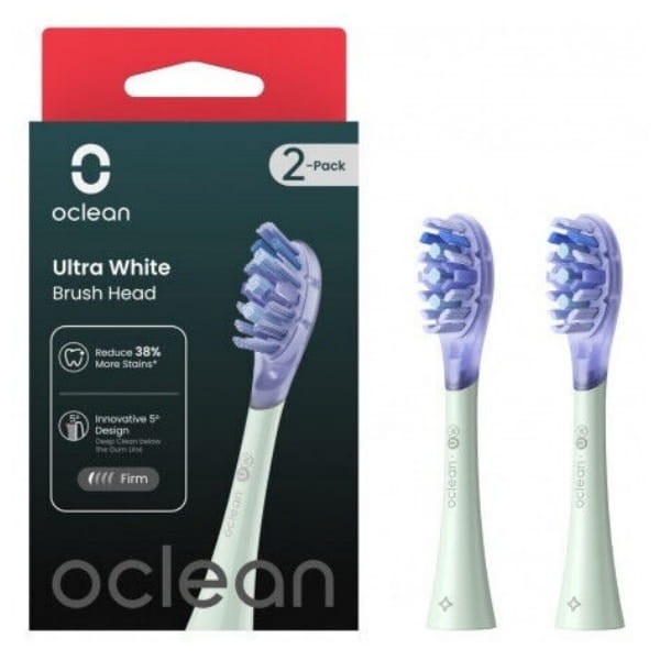 OCLEAN ULTRA WHITE - końcówki wymienne do szczoteczki sonicznej Oclean miętowe 2 szt.
