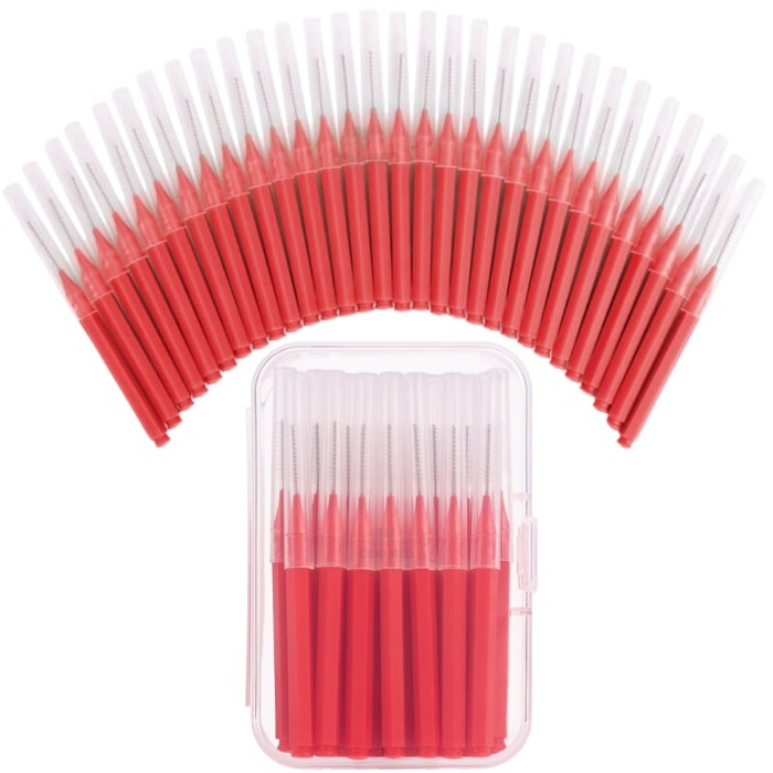 FOX - szczoteczki międzyzębowe 1,0mm czerwone 30 szt.