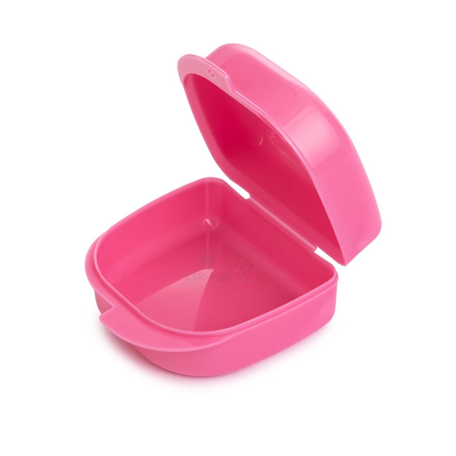 Pudełko ortodomtyczne na protezę FOX różowe 1.jpg