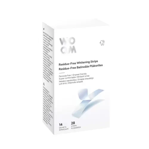 WOOM RESIDUE-FREE WHITENING STRIPS - paski wybielające zęby 28szt.