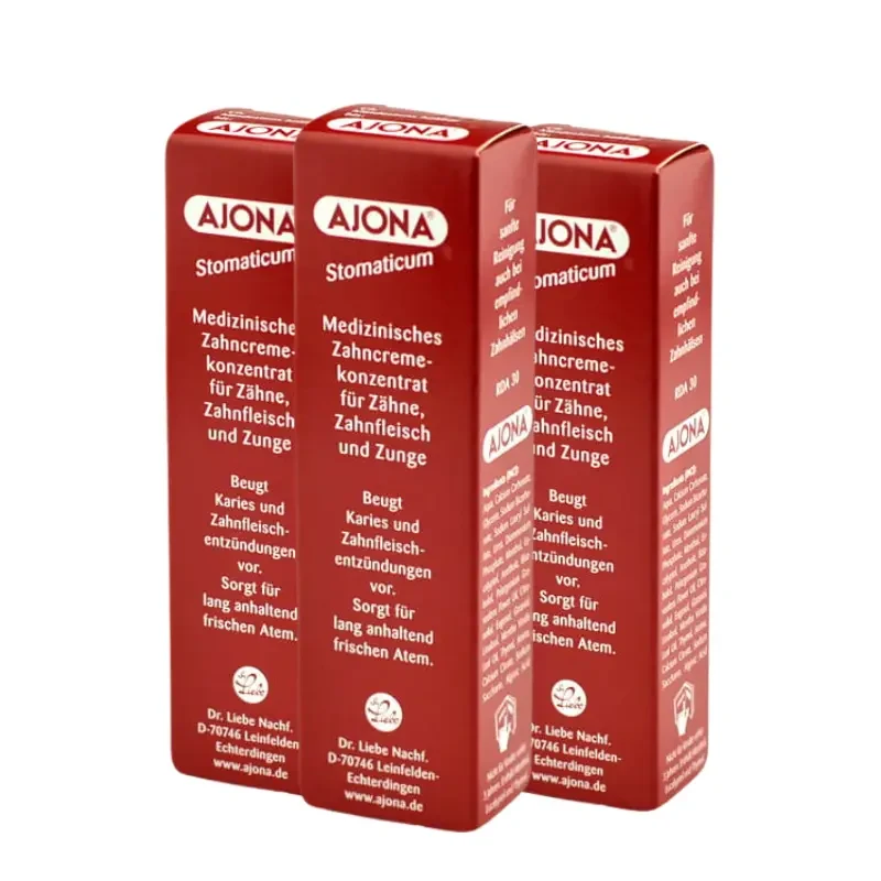 3x AJONA STOMATICUM - pasta do zębów 25ml