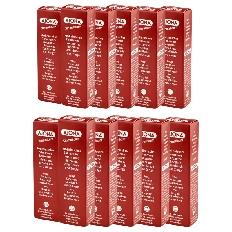 12x AJONA STOMATICUM - pasta do zębów 25ml