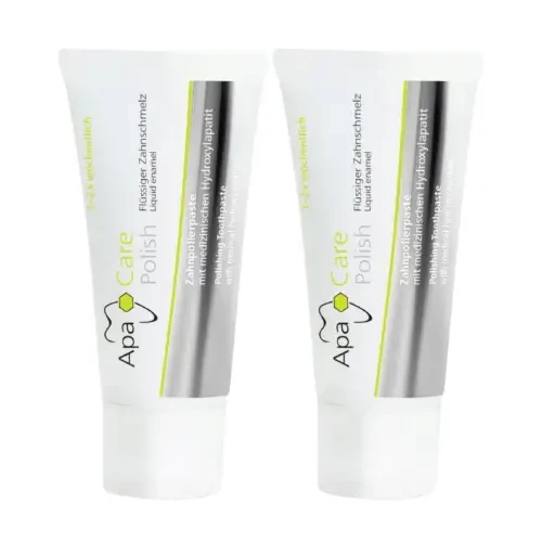 2x APACARE POLISH - polerująca pasta do zębów 20ml