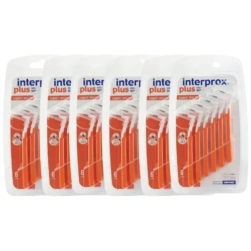 6x INTERPROX PLUS SUPER MICRO 0,9mm - szczoteczki międzyzębowe 6 szt.
