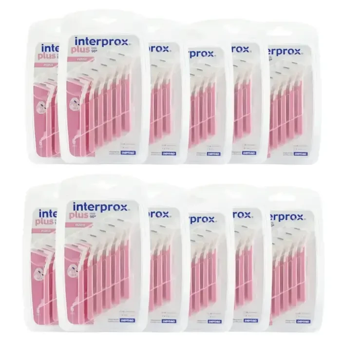 12x INTERPROX PLUS NANO 0,7mm - szczoteczki międzyzębowe 6 szt.