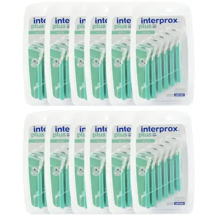 12x INTERPROX PLUS MICRO 1,1mm - szczoteczki międzyzębowe 6 szt.