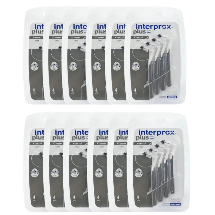 12x INTERPROX PLUS X-MAXI 2,6mm - szczoteczki międzyzębowe 4 szt.