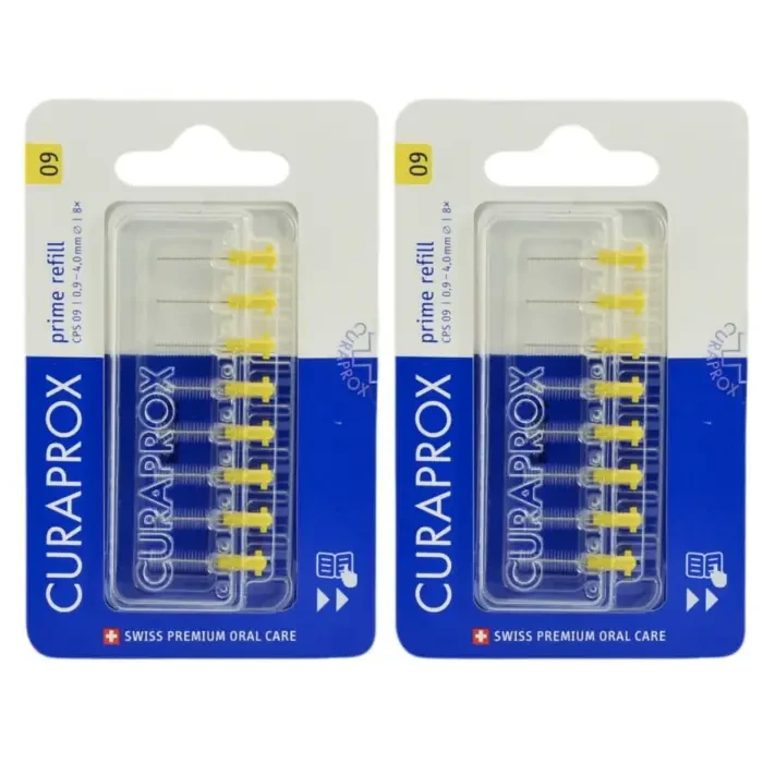 2x CURAPROX CPS 09 PRIME 8 sztuk - szczoteczki międzyzębowe żółte