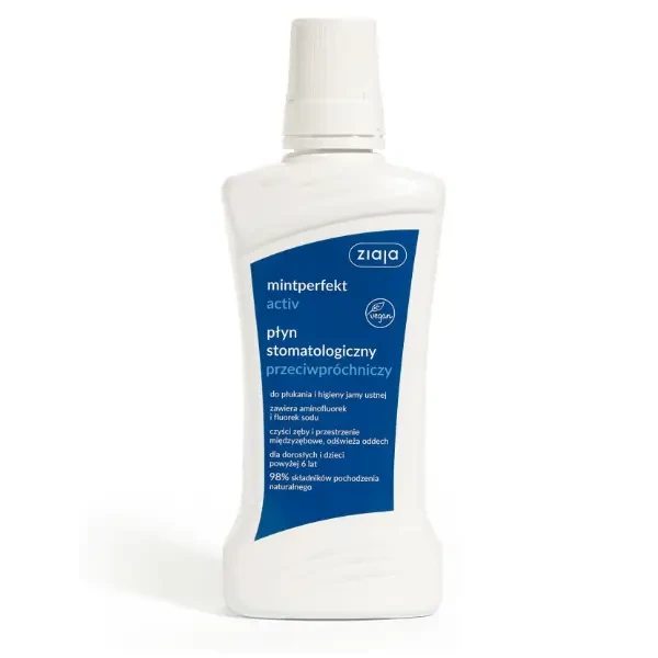 ZIAJA MINTPERFEKT ACTIV - stomatologiczny płyn przeciwpróchniczy 500ml