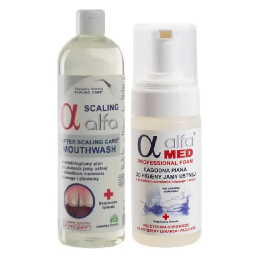 ALFA ZESTAW - płyn scaling care 500ml + piana pozabiegowa 100ml