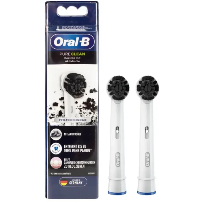 ORAL-B EB20CH-2  CHARCOAL - końcówki do szczoteczki elektrycznej Pure Clean 2 szt.