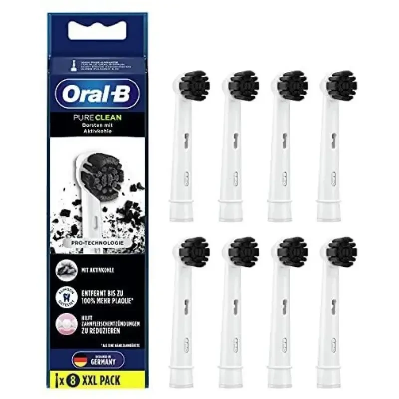 ORAL-B CHARCOAL - końcówki do szczoteczki elektrycznej Pure Clean 8 szt.