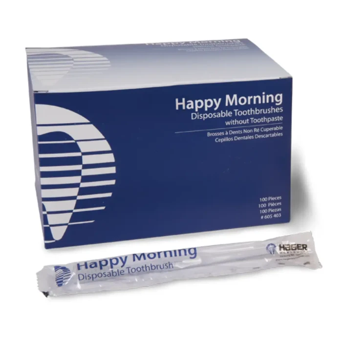 MIRADENT HAPPY MORNING - jednorazowe szczoteczki do zębów bez pasty 100szt.