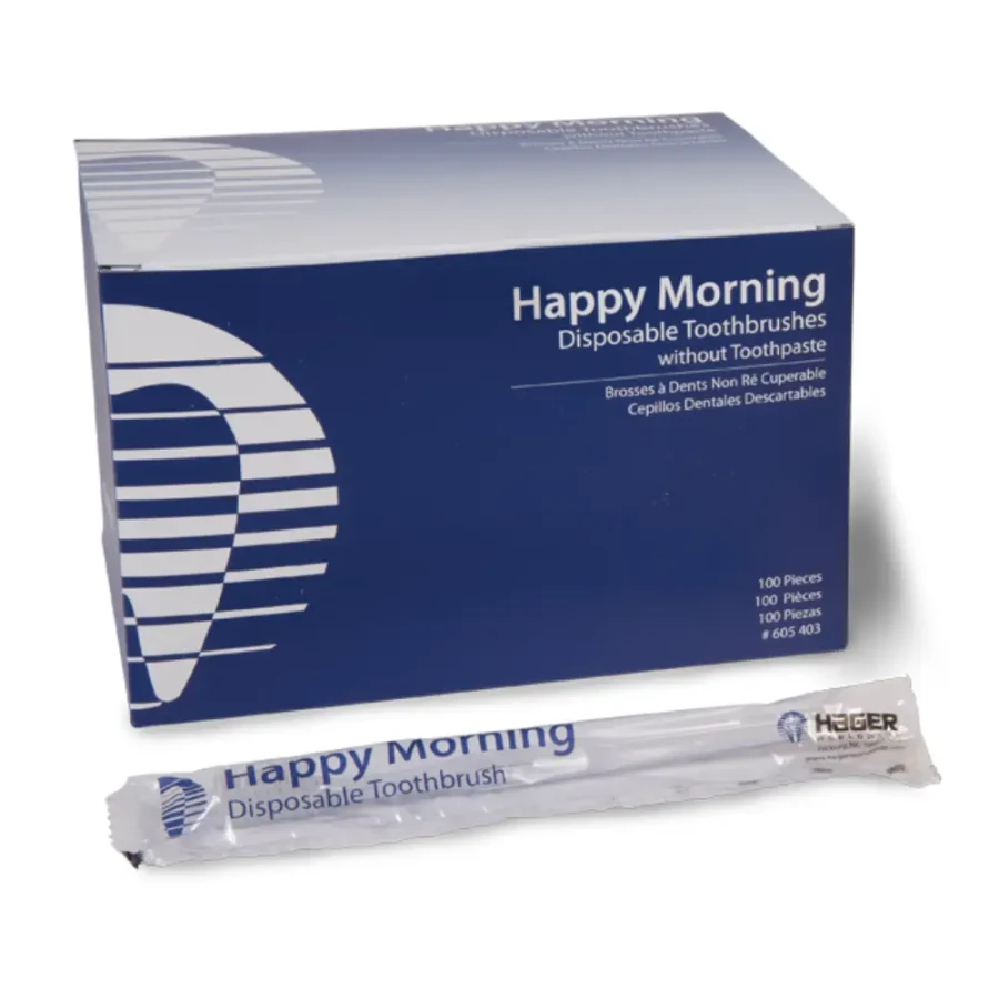 MIRADENT HAPPY MORNING - jednorazowe szczoteczki do zębów bez pasty 100szt.