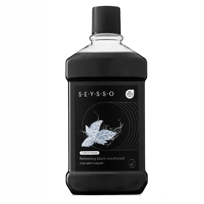 SEYSSO CARBON BLACK - odświeżający płyn do płukania jamy ustnej 500ml