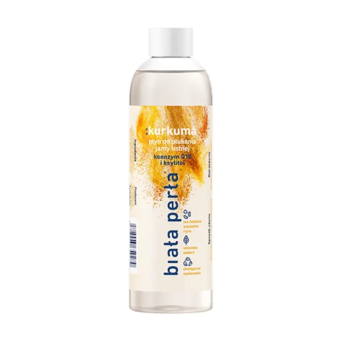 BIAŁA PERŁA KURKUMA - antybakteryjny płyn do płukania jamy ustnej 250ml