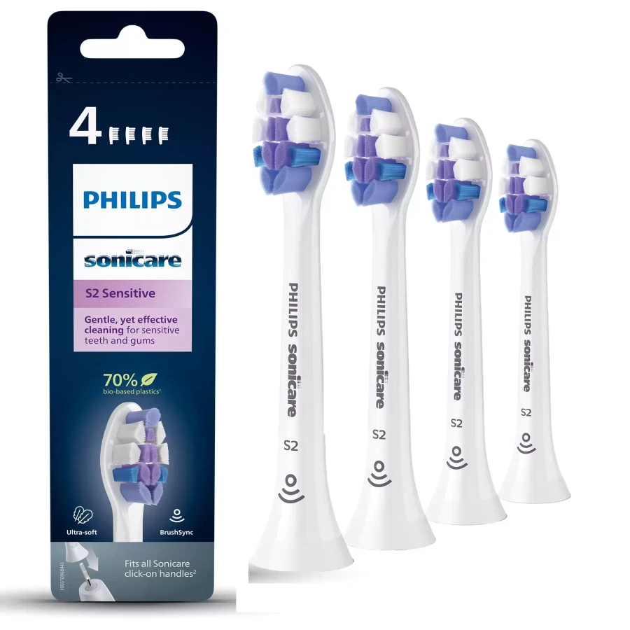 PHILIPS SONICARE S SENSITIVE HX6052 - końcówki do szczoteczki sonicznej 4 szt.