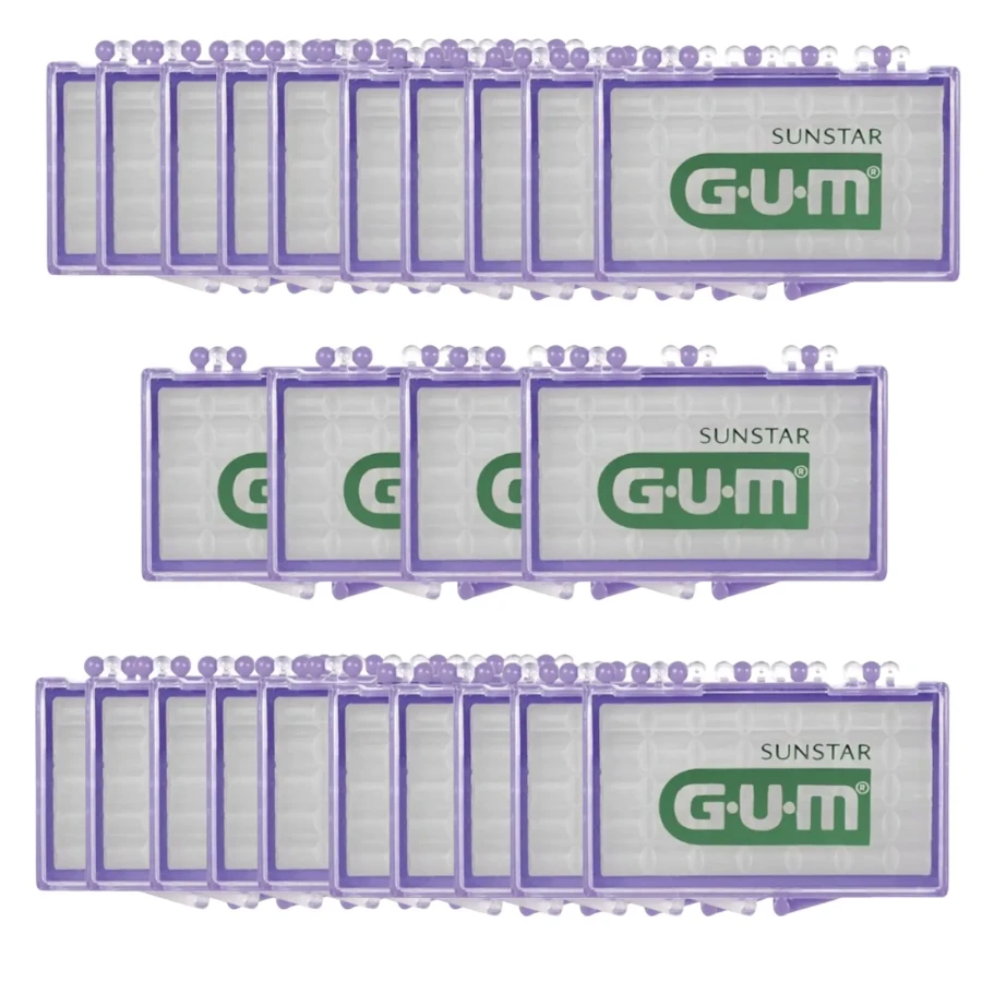 24x GUM ORTHO - wosk ortodontyczny, bez smakowy