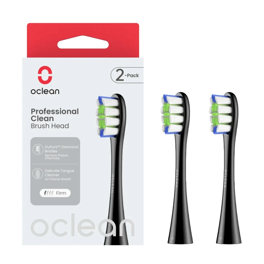 OCLEAN B02 P1C5 PROFESSIONAL CLEAN - końcówki wymienne do szczoteczki sonicznej Oclean czarne 2 szt.