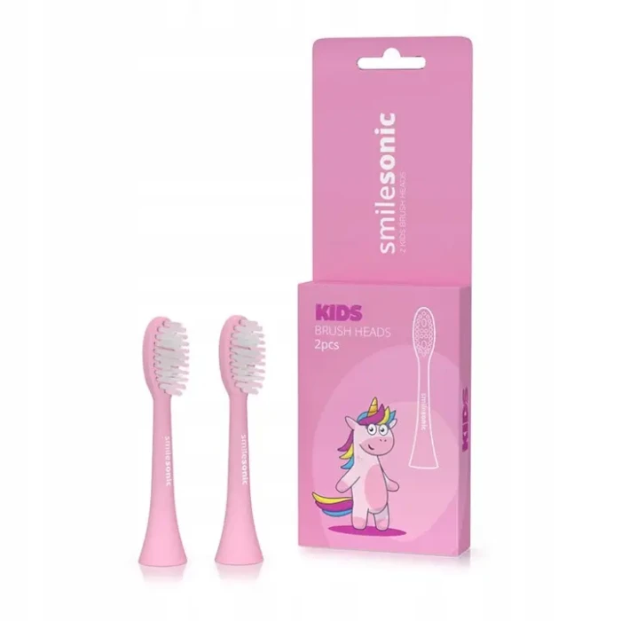 SMILESONIC KIDS PINK UNICORN - końcówki do szczoteczki sonicznej dla dzieci 2szt.