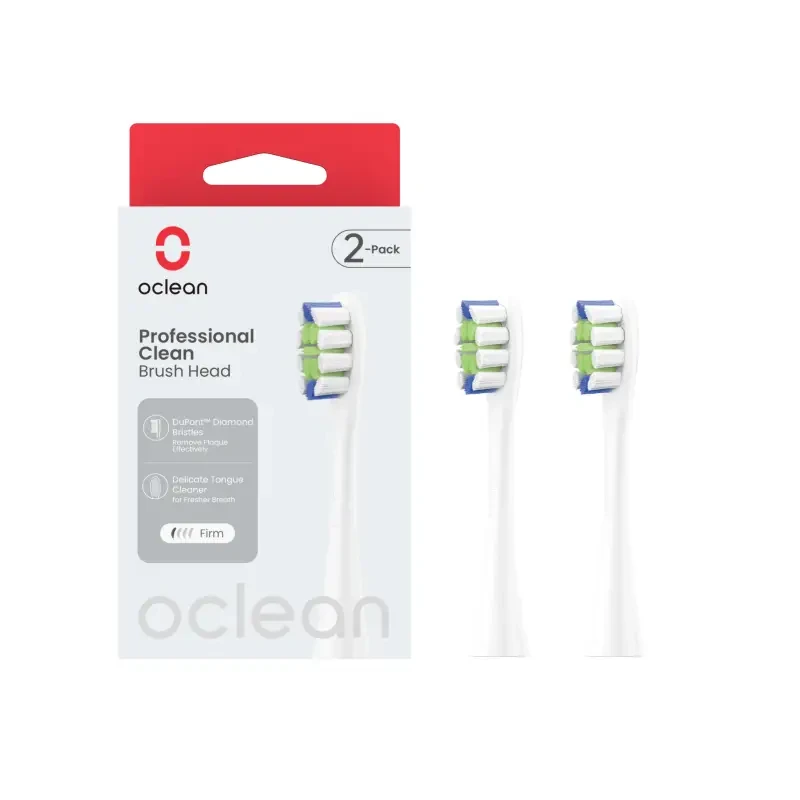 OCLEAN P1C1 PROFESSIONAL CLEAN - końcówki wymienne do szczoteczki sonicznej Oclean białe 2 szt.