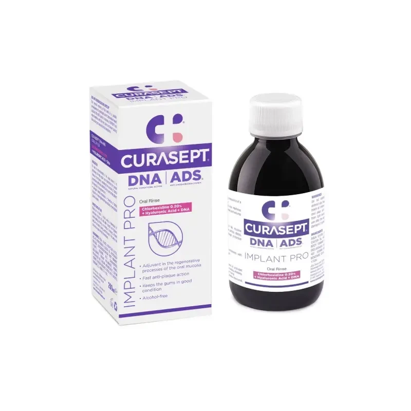 CURASEPT ADS DNA IMPLANT PRO - płyn do płukania z chlorheksydyną 0,2% 200ml