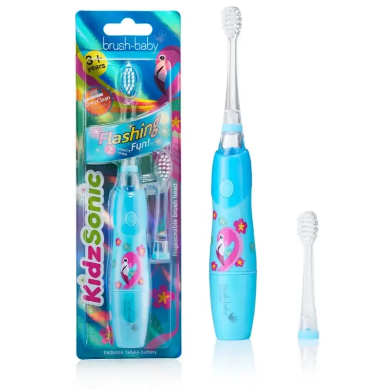 BRUSH-BABY KIDZSONIC szczoteczka soniczna dla dzieci 3+ lat - flaming