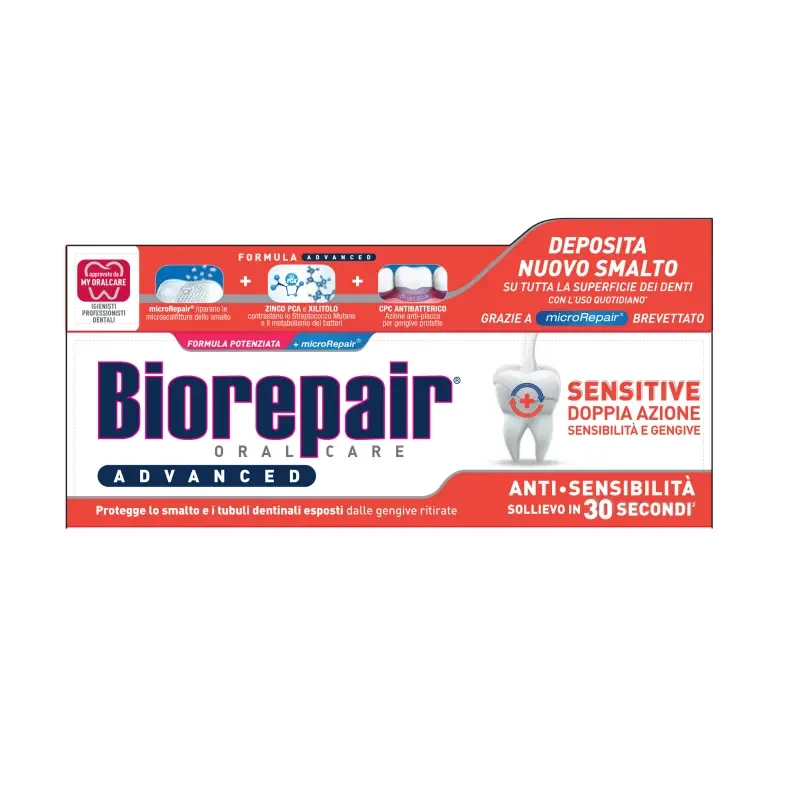 BIOREPAIR WRAŻLIWE ZĘBY ADVANCED - pasta do zębów o podwójnym działaniu 75ml