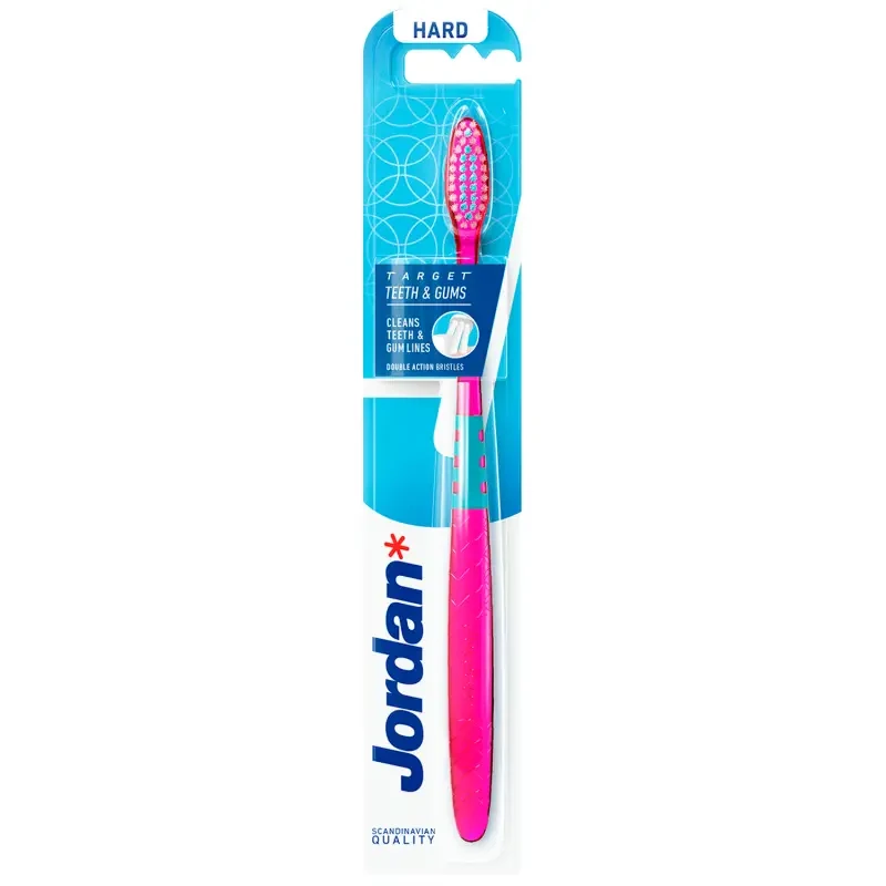 JORDAN TARGET TEETH AND GUMS HARD - szczoteczka manualna twarda