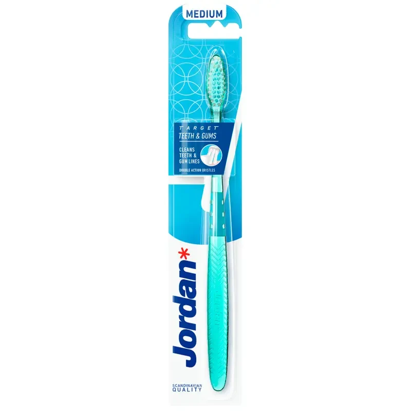 JORDAN TARGET TEETH AND GUMS MEDIUM - szczoteczka manualna średnia