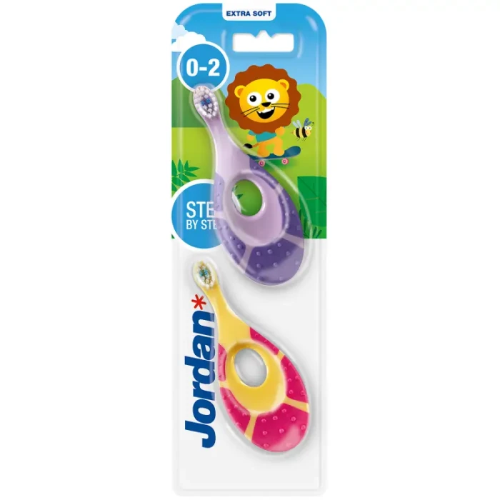 JORDAN STEP EXTRA SOFT DUOPACK - szczoteczka do zębów dla dzieci 0-2 lat 2szt.