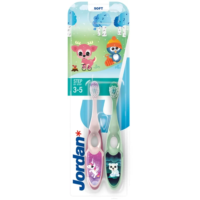 JORDAN STEP SOFT DUO PACK - szczoteczka do zębów dla dzieci 3-5 lat 2szt.