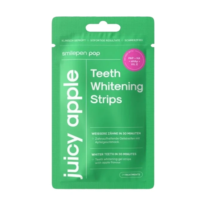 SMILEPEN POP JUICY APPLE - zestaw pasków wybielających zęby 7x2 szt.