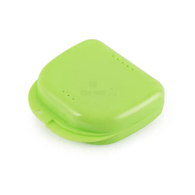 FOX - pudełko mini na protezę lub aparat ortodontyczny ZIELONE