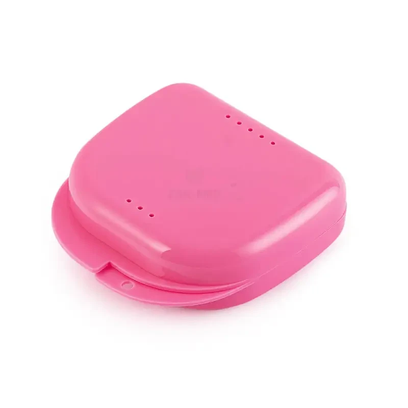 FOX - pudełko mini na protezę lub aparat ortodontyczny RÓŻOWE