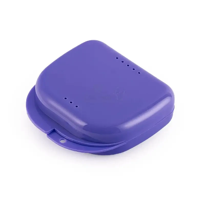 FOX - pudełko mini na protezę lub aparat ortodontyczny FIOLETOWE