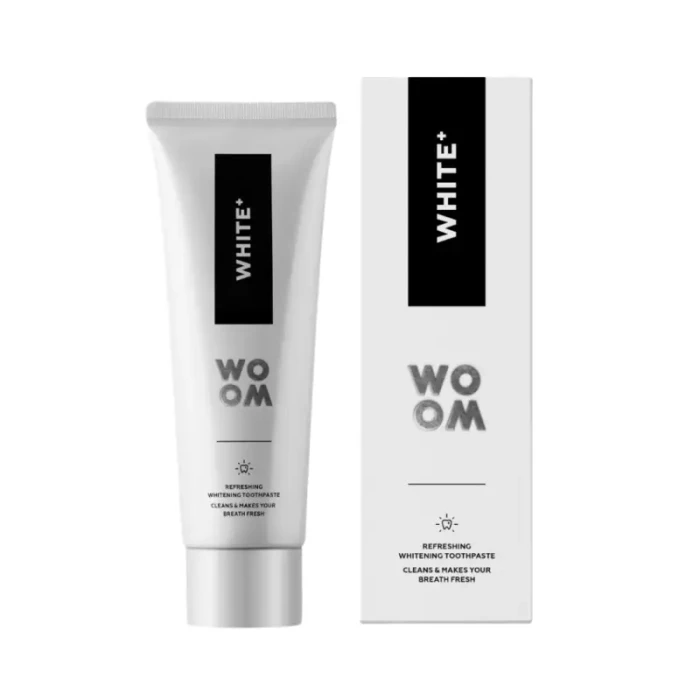WOOM WHITE+ - antybakteryjna pasta wybielająca do zębów 75ml