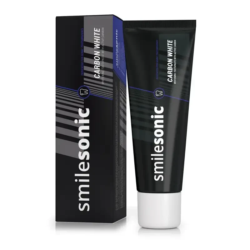Smilesonic Carbon White – pasta do zębów z węglem aktywnym 75 ml
