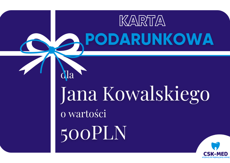 Karta podarunkowa, voucher, bon 500 PLN