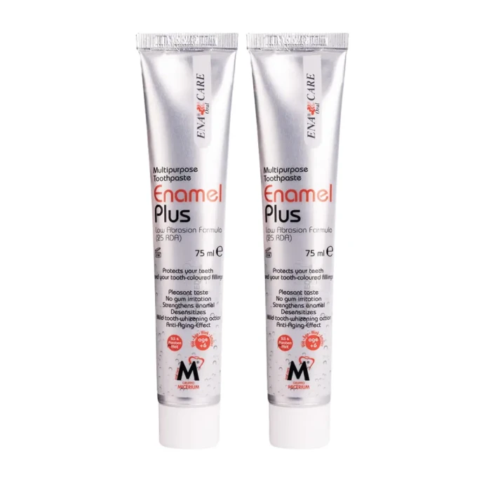 2x ENA-OC ENAMEL PLUS - pasta pielęgnująca licówki i wypełnienia 75ml