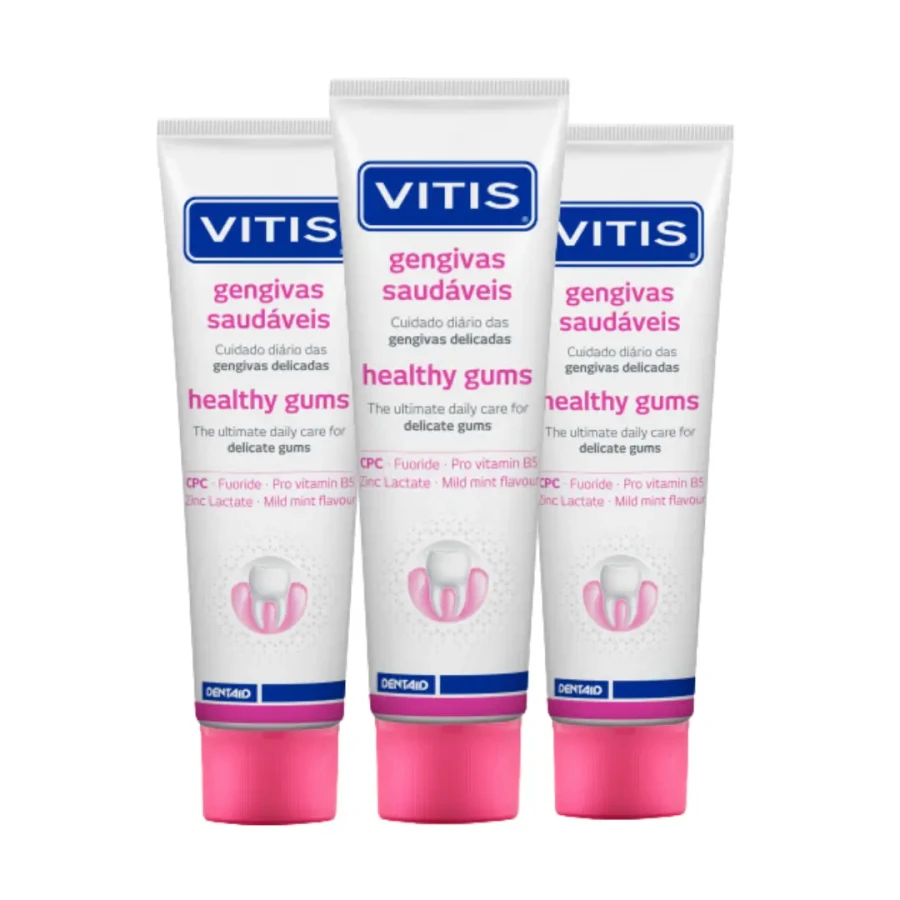 3x VITIS HEALTHY GUMS - pasta do zębów na krwawiące dziąsła 100ml