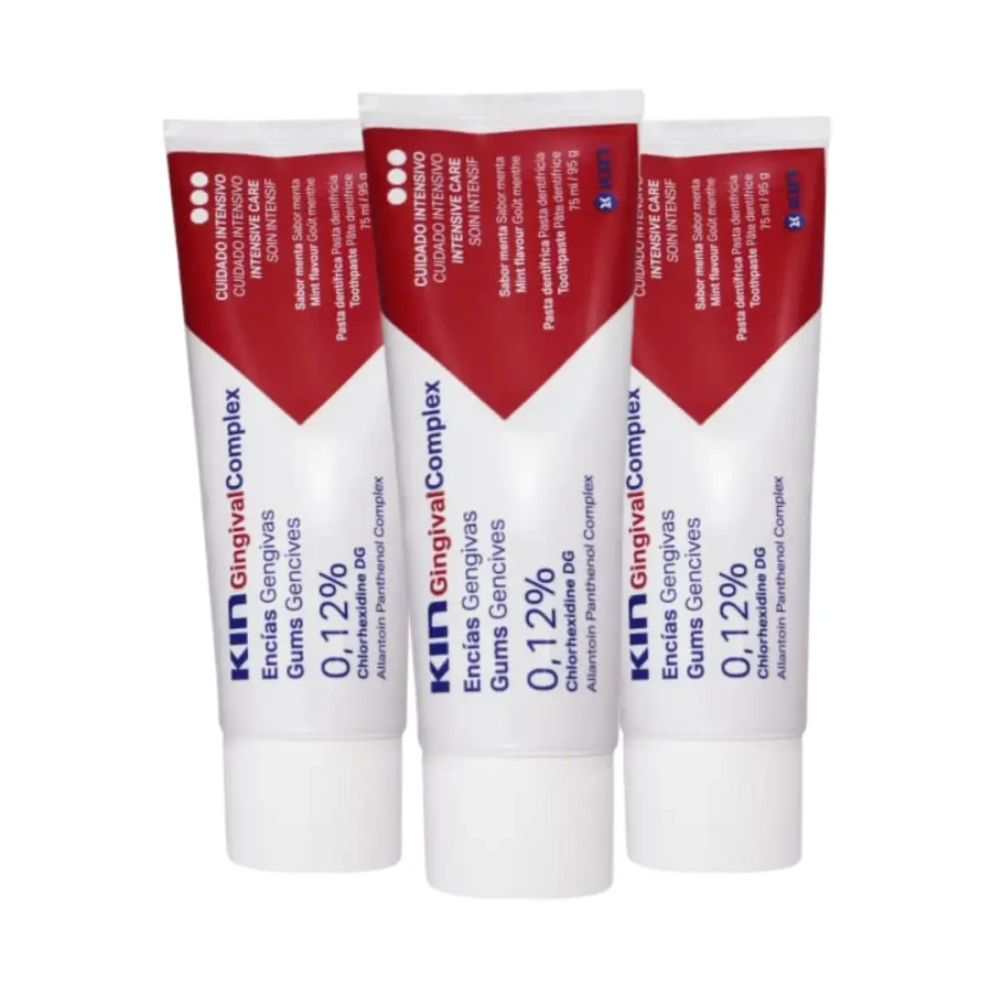 3x KIN GINGIVAL COMPLEX - pasta do zębów z chlorheksydyną 0,12% 75ml