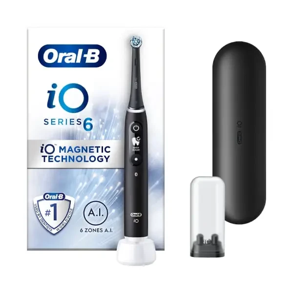 ORAL-B iO SERIES 6 BLACK LAVA EU - szczoteczka elektryczna CZARNA