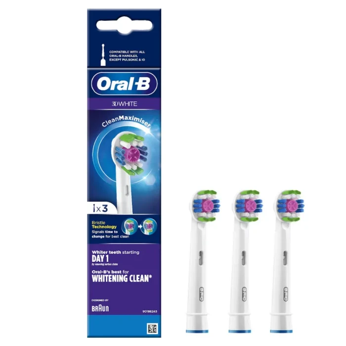 ORAL-B 3D WHITE CLEAN MAXIMISER EB18PRB-3 - końcówki do szczoteczki elektrycznej 3 szt.