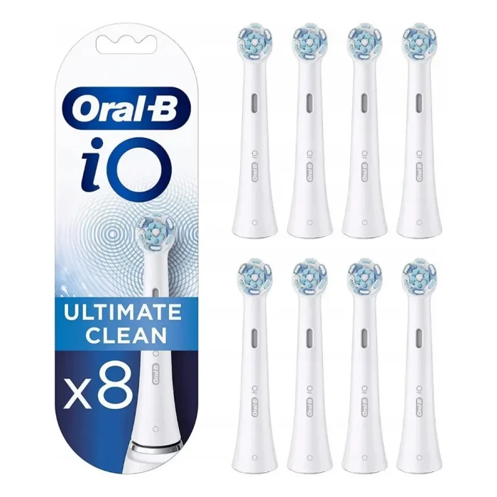 ORAL-B iO ULTIMATE CLEAN - końcówki do szczoteczki elektrycznej białe 8 szt.