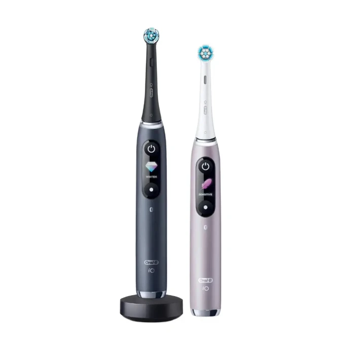 ORAL-B iO 9 Duo -  zestaw dwóch szczoteczek Black Onyx/Rose Quartz