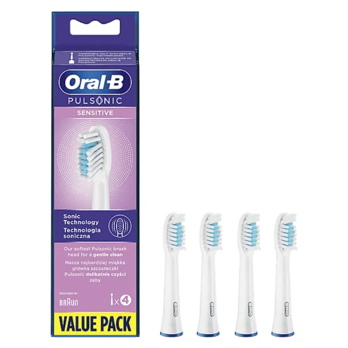 ORAL-B Pulsonic Sensitive SR32S-4 - końcówki do szczoteczki sonicznej 4 szt.