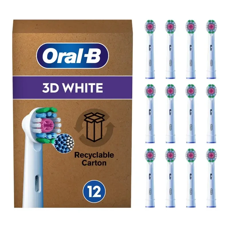 ORAL-B 3D WHITE - końcówki do szczoteczki elektrycznej 12 szt.